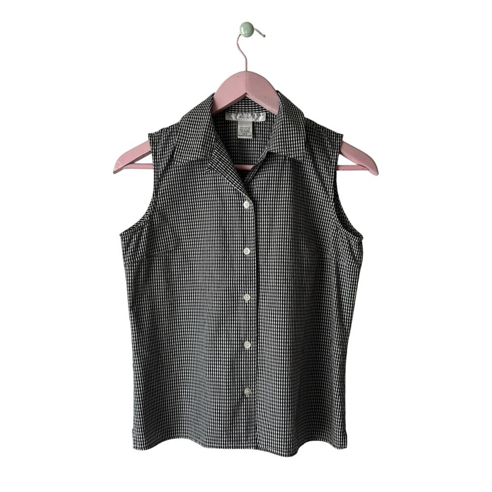 GEOFFREY BEENE SPORT Vintage Gingham Tank Top
